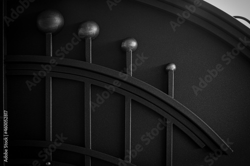 Decoration of metal gates with forged elements