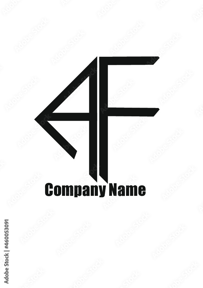 AF,FA,A,F abstract logo letters monograms. AF,FA,A,F abstract logo letters monograms.