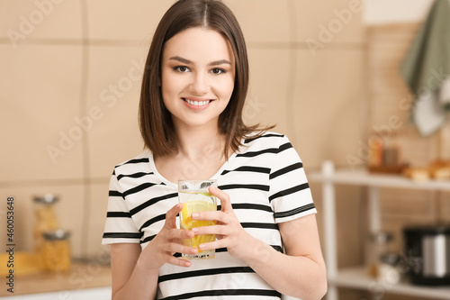Beautiful young woman with ...