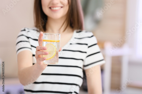 Beautiful young woman with ...