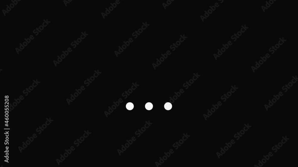 Three dots bouncing 4k loading animation Three dots bouncing 4k loading animation