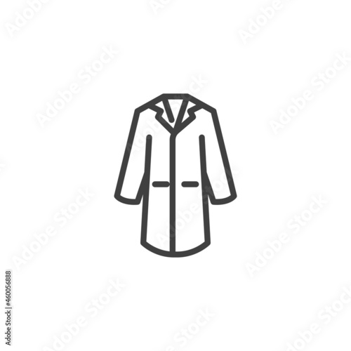 Lab coat line icon