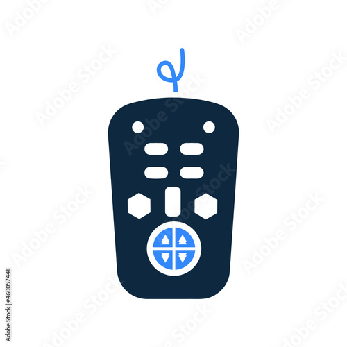 Controller, game, remote icon. Editable vector graphics.