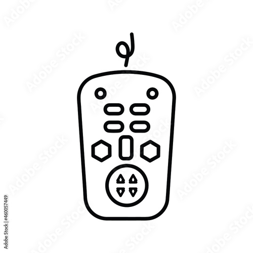 Controller, game, remote line icon. Outline vector.