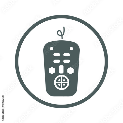 Controller, game, remote icon. Gray vector design.