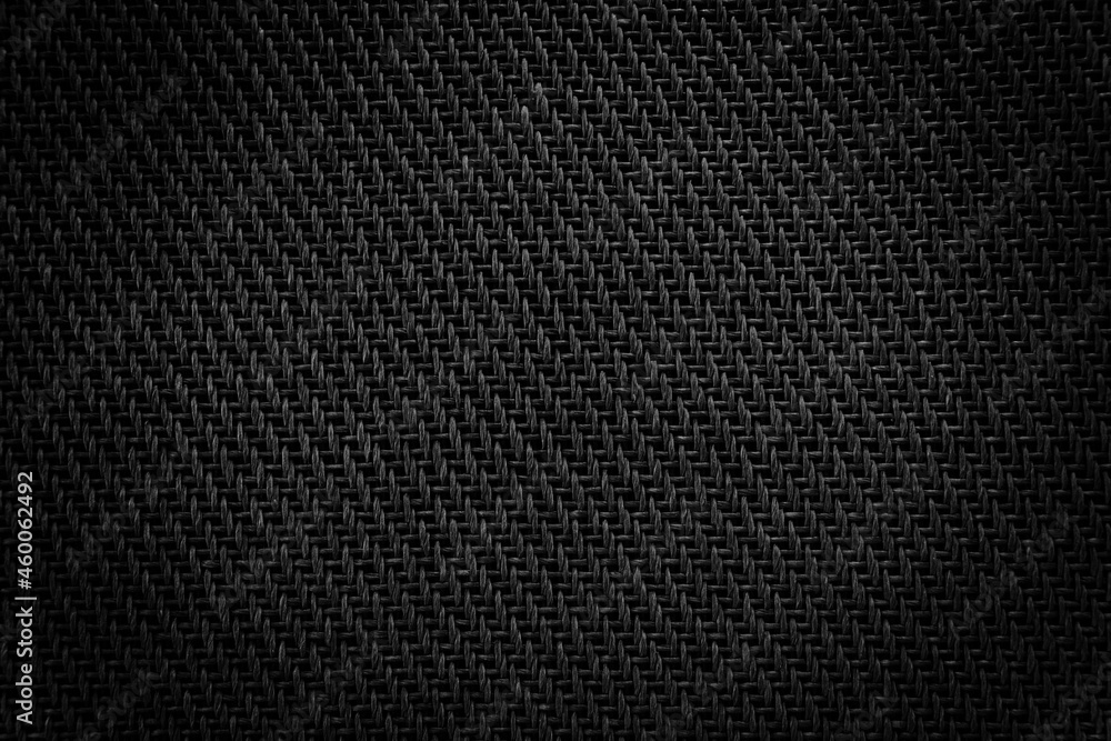 Mesh cloth speaker black fabric detail of the amplifier. Mesh cloth speaker black fabric detail of the amplifier.