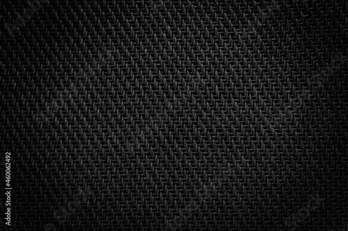 Mesh cloth speaker black fabric detail of the amplifier.