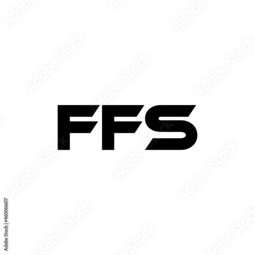 FFS letter logo design with white background in illustrator, vector logo modern alphabet font overlap style. calligraphy designs for logo, Poster, Invitation, etc.