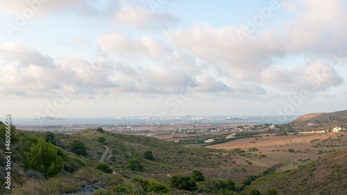 Panorama del mar menor desde calblanqe