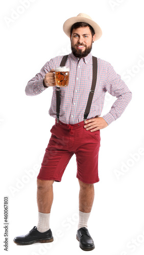 Handsome man in traditional...