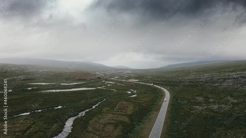 Polar Circle Aerial View Polar Circle Aerial View