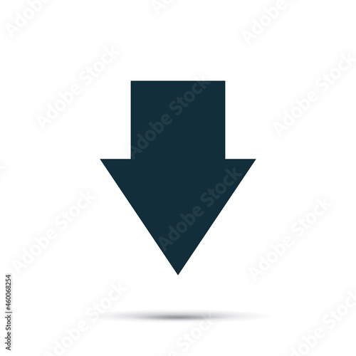 Bold arrow directed down illustration Free Download Bold arrow directed down illustration - GFXLoad