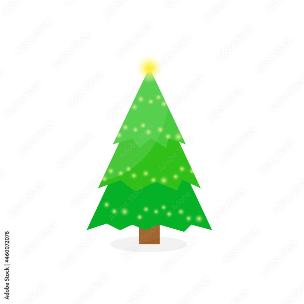 This is a Christmas tree with decoration isolated on a white background. This is a Christmas tree with decoration isolated on a white background.