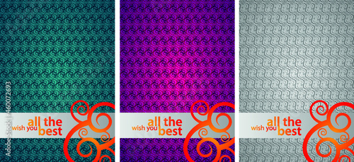 various greeting cards for multimedia and print purposes