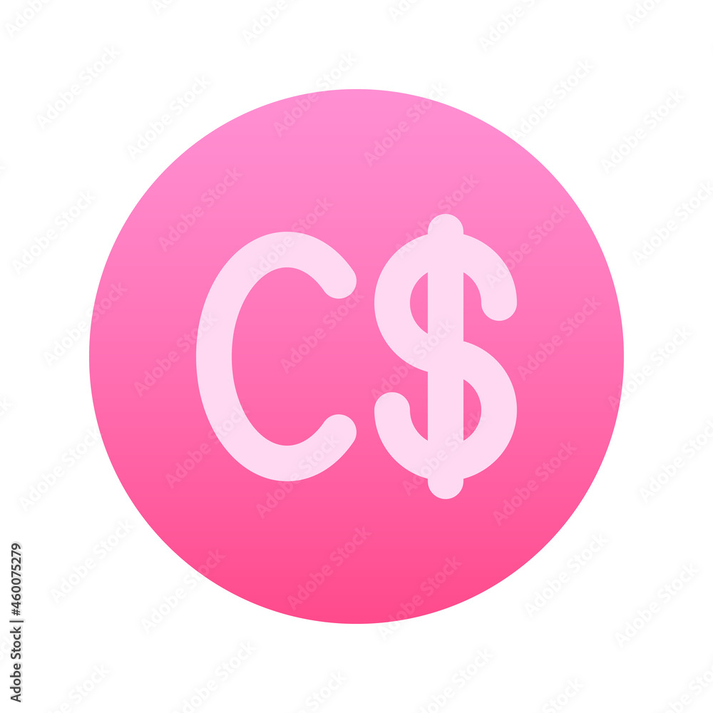 Illustration vector graphic icon of Nicaragua Cordoba currency. Gradient Style Icon. Vector illustration isolated on white background. Perfect for website or application design. Illustration vector graphic icon of Nicaragua Cordoba currency. Gradient Style Icon. Vector illustration isolated on white background. Perfect for website or application design.