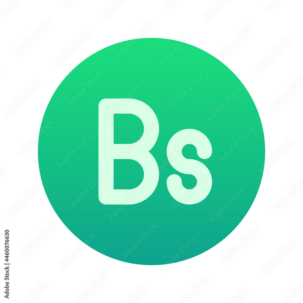 Illustration vector graphic icon of Venezuela Bolivar currency. Gradient Style Icon. Vector illustration isolated on white background. Perfect for website or application design. Illustration vector graphic icon of Venezuela Bolivar currency. Gradient Style Icon. Vector illustration isolated on white background. Perfect for website or application design.