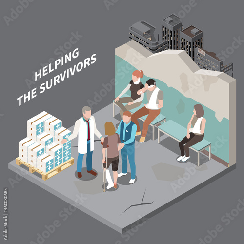 Helping The Survivors Isometric Background