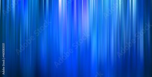 Gradient vertical blurry blue lines background motion blur stripes abstract waterfall banner