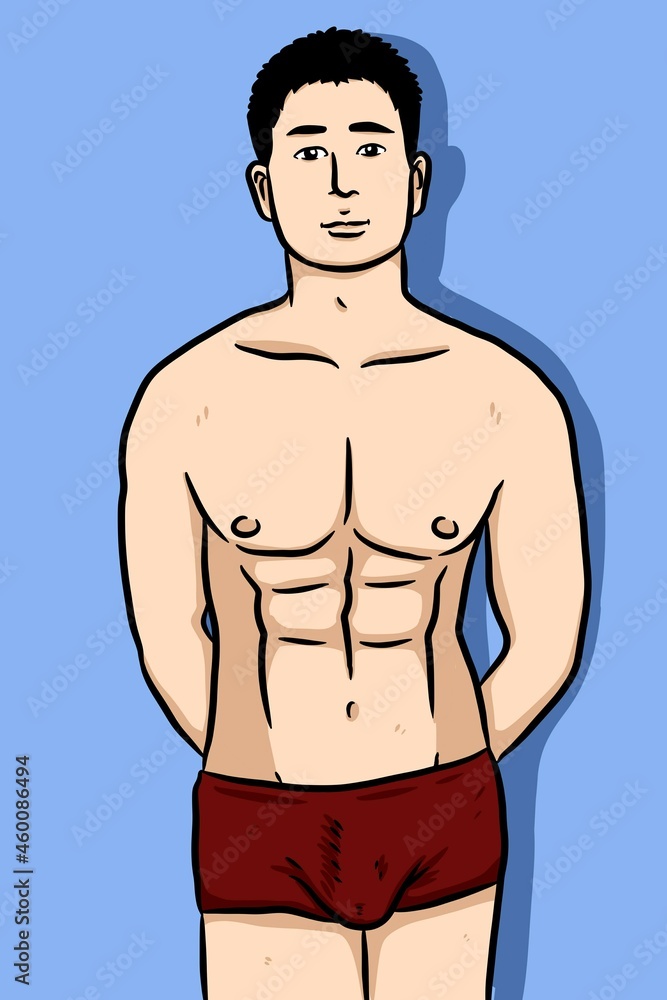 cute man cartoon on purple background cute man cartoon on purple background