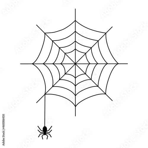 クモの巣のイラスト
