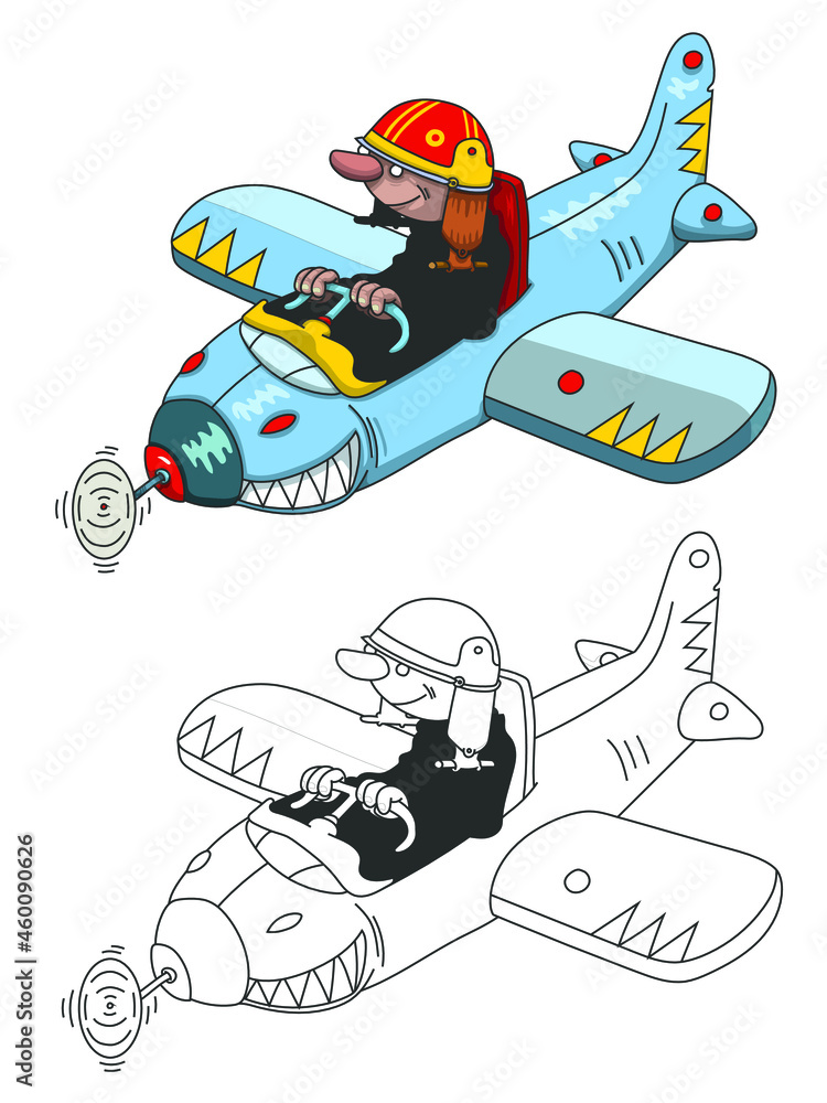 Obraz Aviateur dans son avion