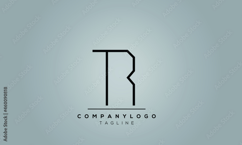 Abstract Letter Initial TR RT Vector Logo Design Template Abstract Letter Initial TR RT Vector Logo Design Template