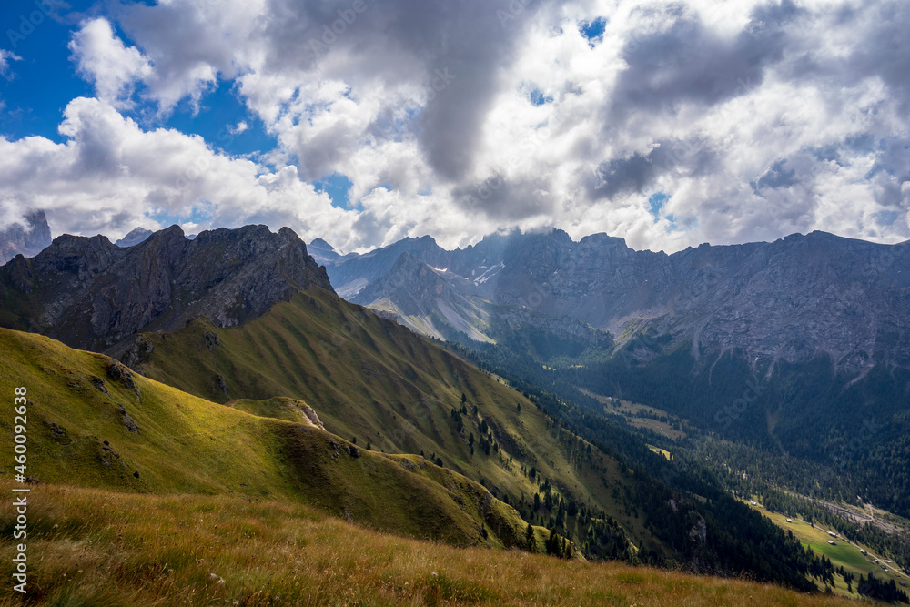 Mountain landscape of Val San Nicolo. Dolomites. Italy. Mountain landscape of Val San Nicolo. Dolomites. Italy.