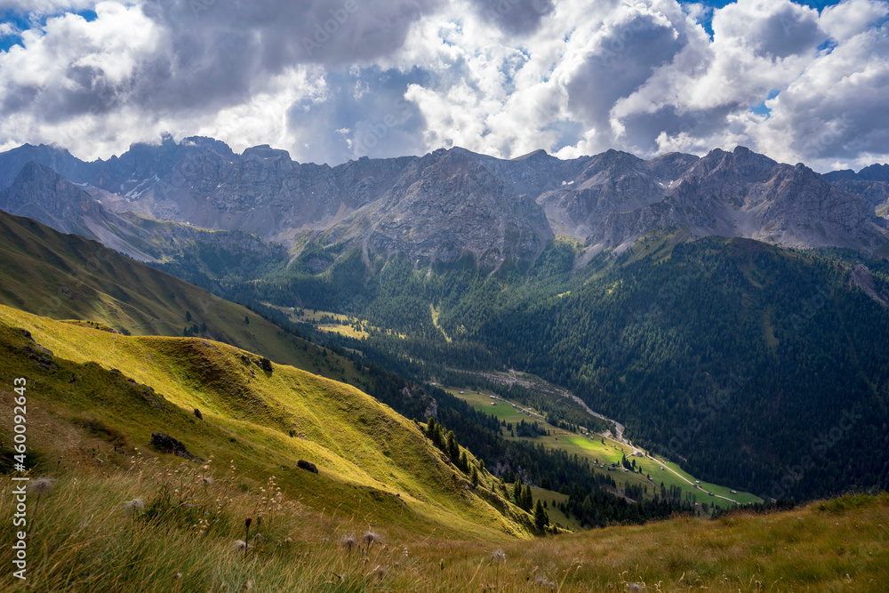 Mountain landscape of Val San Nicolo. Dolomites. Italy. Mountain landscape of Val San Nicolo. Dolomites. Italy.