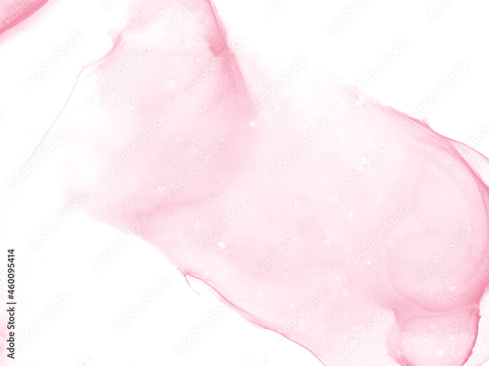 Fototapeta premium Alcohol pink and whate ink background. Banner for