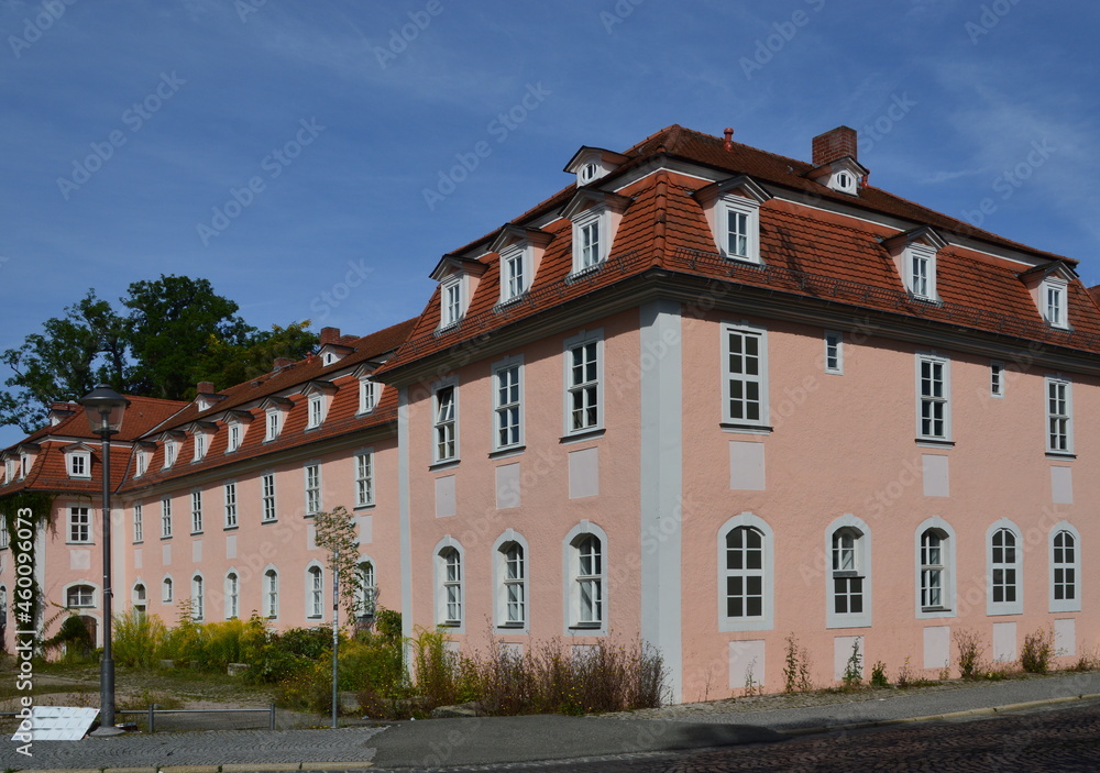Historisches Bauwerk in der Altstadt von Weimar, Thüringen