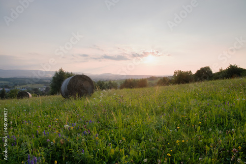 Obraz na płótnie Sunset at the countryside PL w salonie