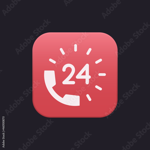 24 Hour helpline - Sticker