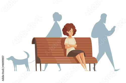 Cartoon Upset Woman Illustration