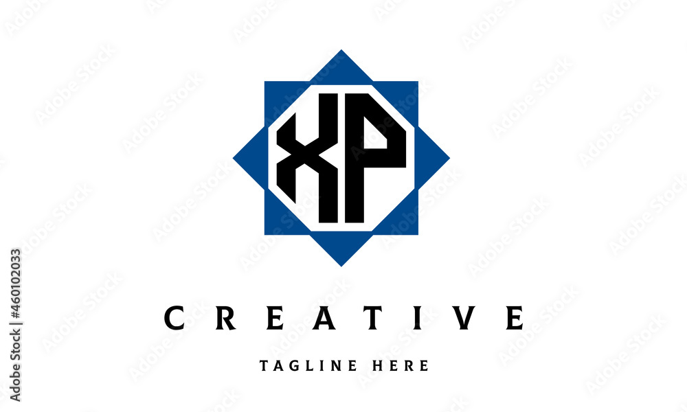 XP double square latter logo vector XP double square latter logo vector