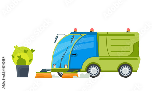 Street Cleaning Vehicle Icon