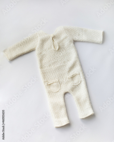 baby clothes for newborn babies. bodysuit with buttons for the diaper.