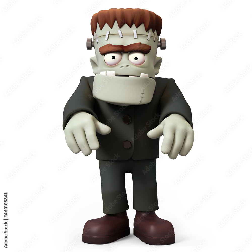 Frankensteins monster 3D character haunting Frankensteins monster 3D character haunting