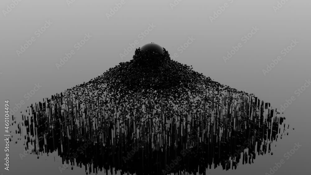Magnet Abstract Example Iron powder under the influence of a magnetic field, abstract ...