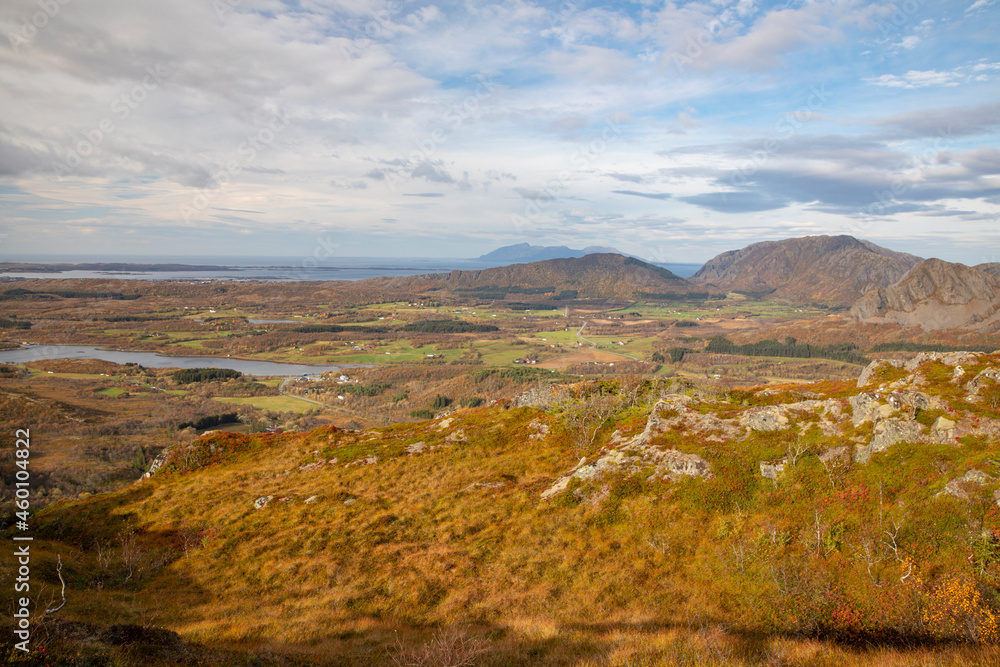 Autumn trip on the mountain Guromannen,Helgeland,Northern Norway,scandinavia,Europe