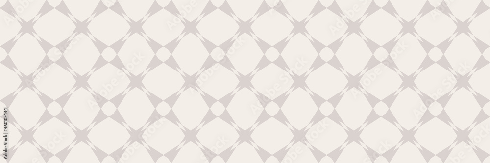 Naklejka premium Simple background pattern with decorative ornament on gray background. Seamless pattern, texture. Vector image