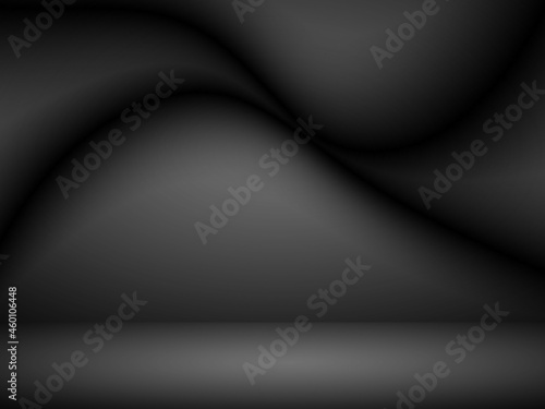 Abstract black background  can be used for valentines or Christmas design layout  studio  web template  room and report with smooth gradient color.   Black and gray background  