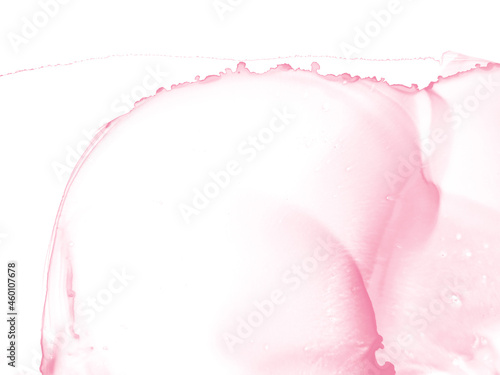 Alcohol pink and whate ink background. Alcohol photo