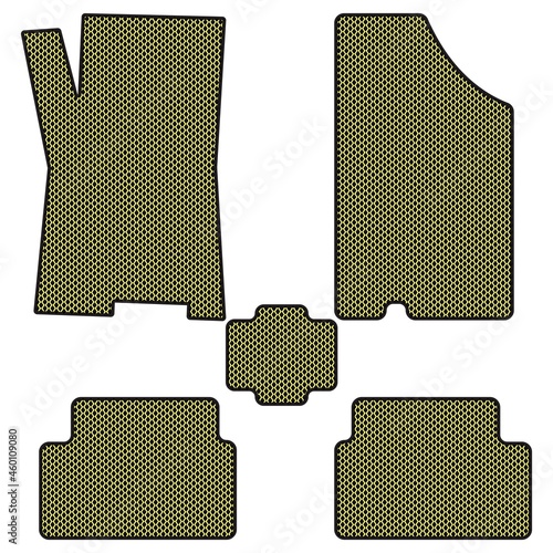 Vector eva yellow car mats