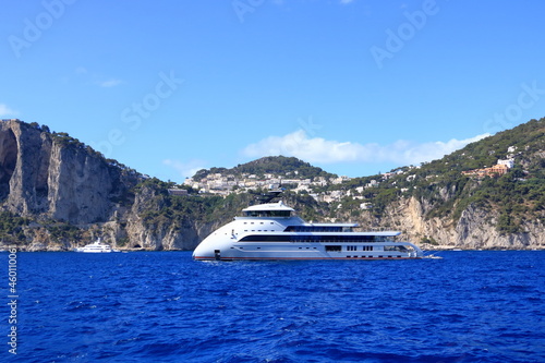 Marina Piccola on Capri Island from the sea, Italy, Europe © Dynamoland
