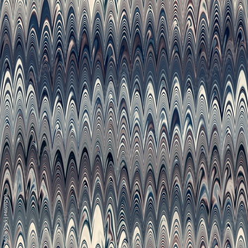 Seamless combed Turkish ebru marble effect surface pattern design for print. High quality illustration. Luxurious ancient art form. Wavy liquid fluid marbled book paper antique graphic design.