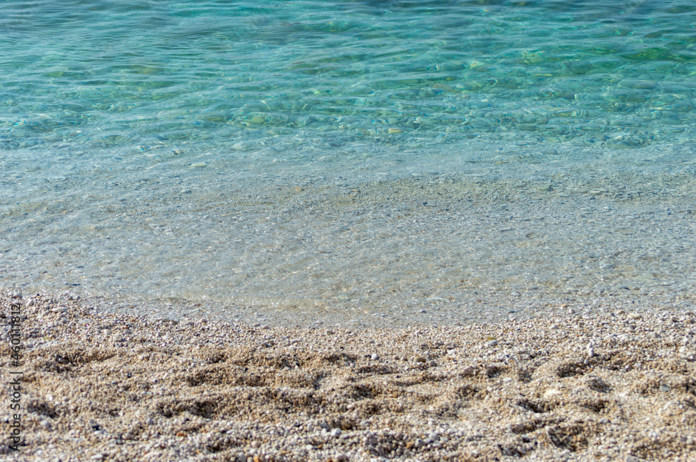 Capobianco beach in Elba Island, Italy. White pebbles and cristal clear turquoise water Capobianco beach in Elba Island, Italy. White pebbles and cristal clear turquoise water