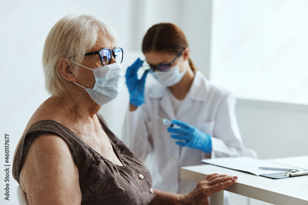 medical mask nurse patient injection vaccine passport medical mask nurse patient injection vaccine passport