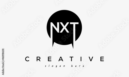 NXT creative circle letters logo design victor	 photo