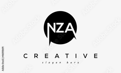 NZA creative circle letters logo design victor	 photo