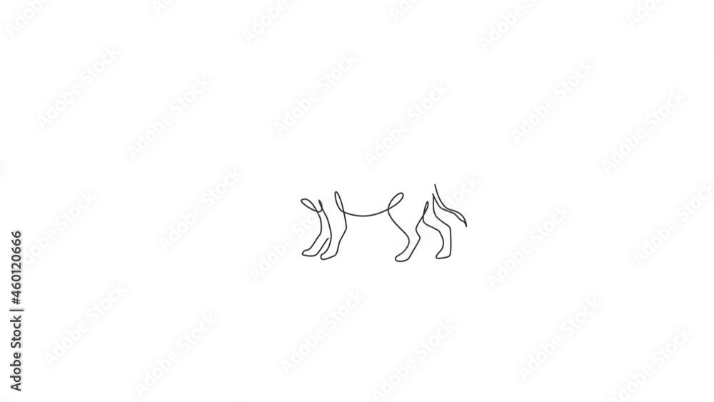Animated self drawing of one continuous line draw savage common warthog for company logo identity. African savanna pig mascot concept for national safari park icon. Full length single line animation. Animated self drawing of one continuous line draw savage common warthog for company logo identity. African savanna pig mascot concept for national safari park icon. Full length single line animation.